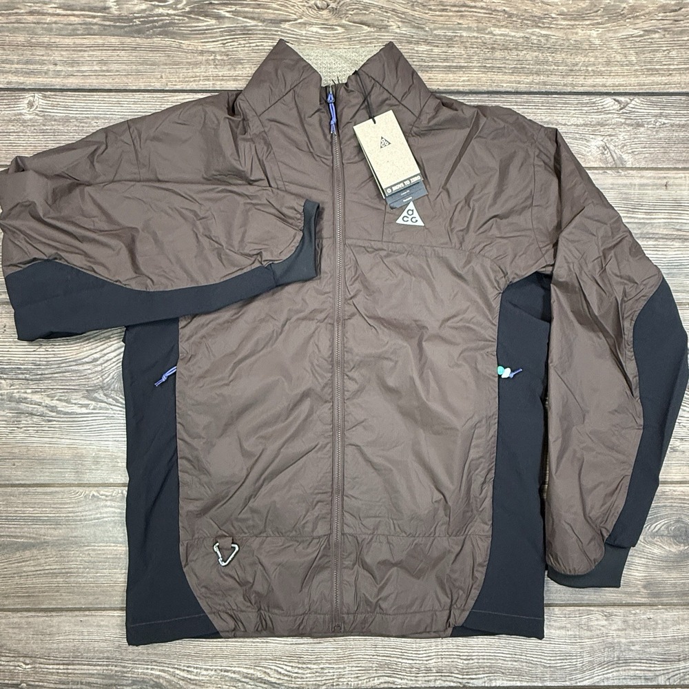 Nike Men's ACG Sierra Light Jacket Baroque‎ Brown DX7880 237 Size SMALL NWT $240